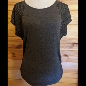 Mel & Mo Beaded Ruched Side Dolman Top Small